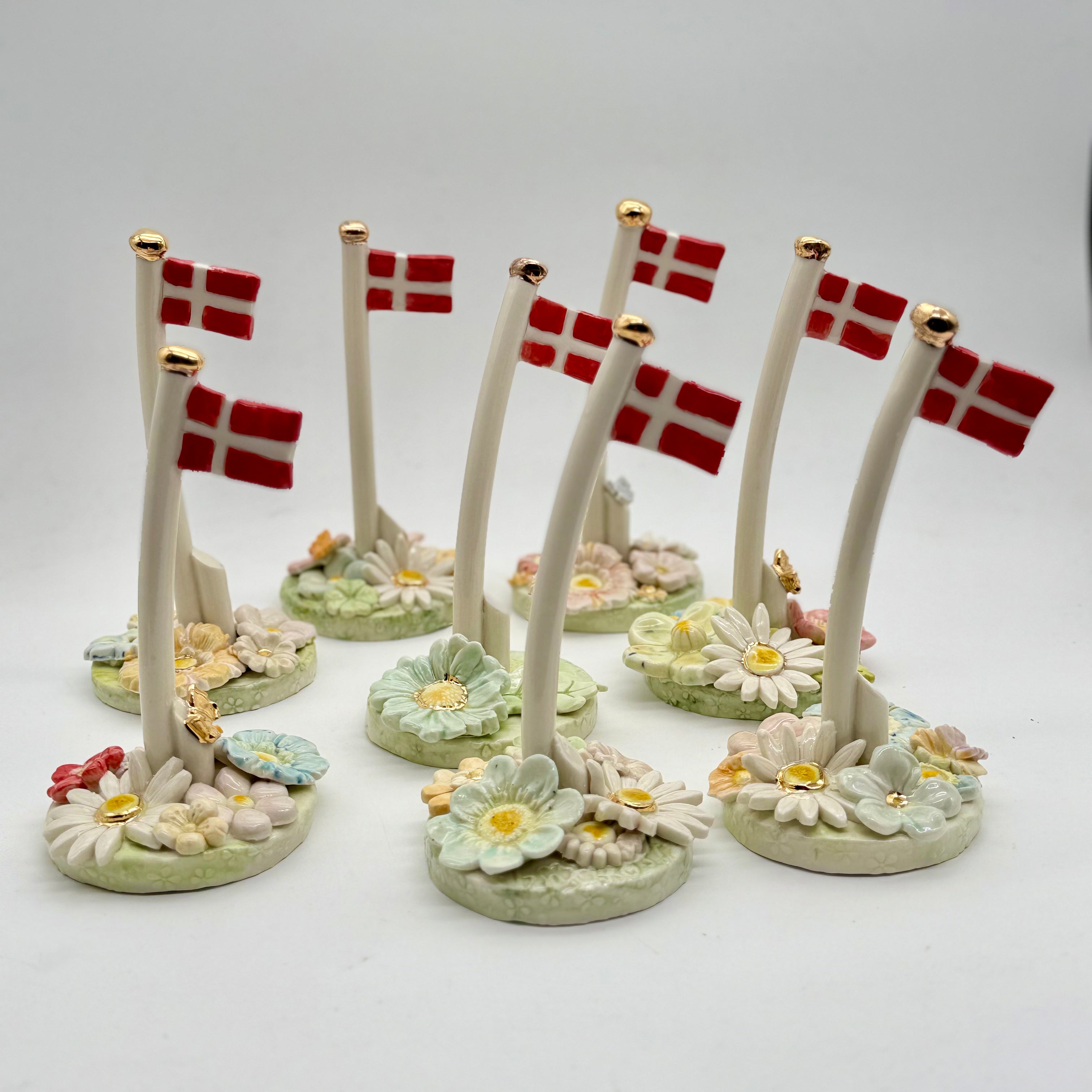 Vindblæste flagstænger