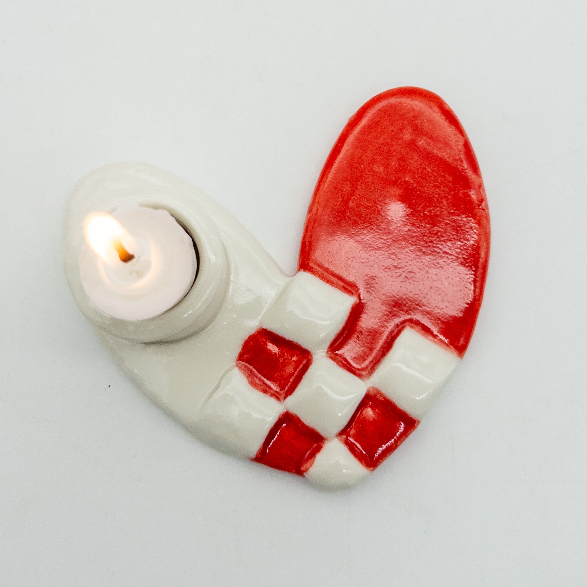 Julehjerte lysestage