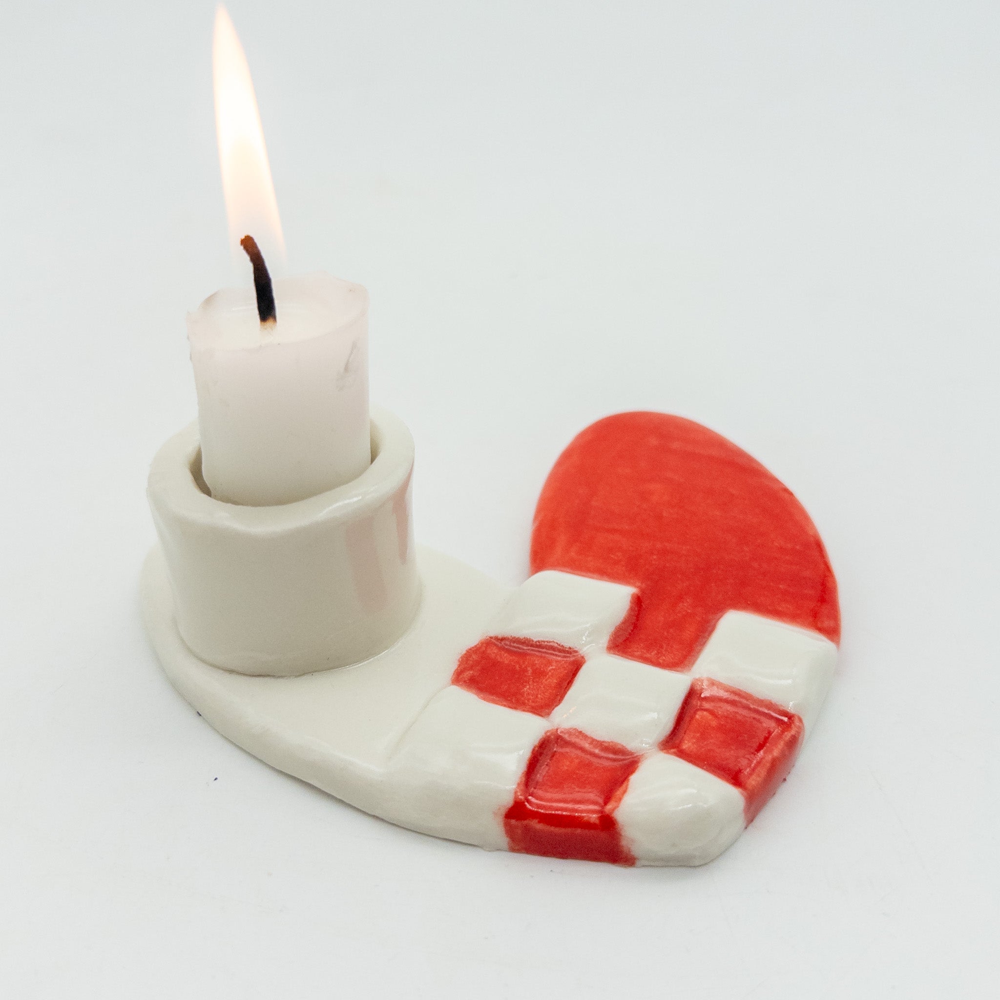 Julehjerte lysestage