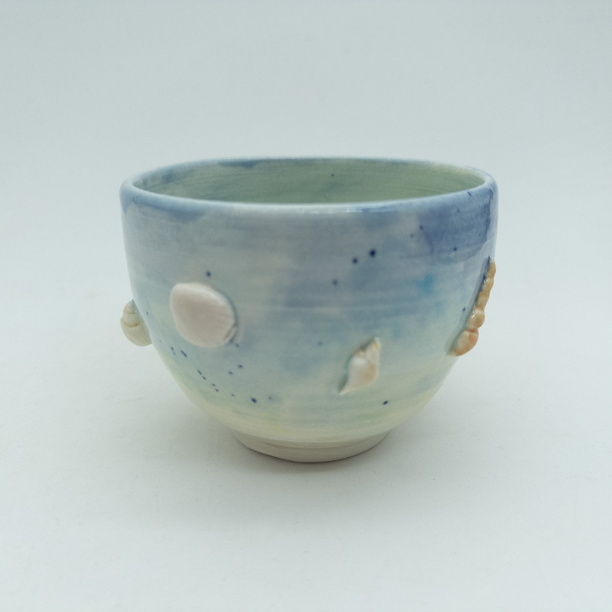 Kop med hav og skaller