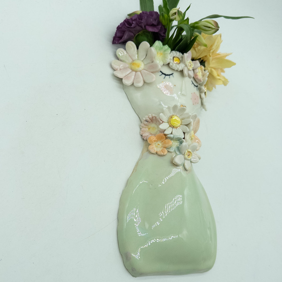 Gaia - Blomsterdame vægvase 2. sort