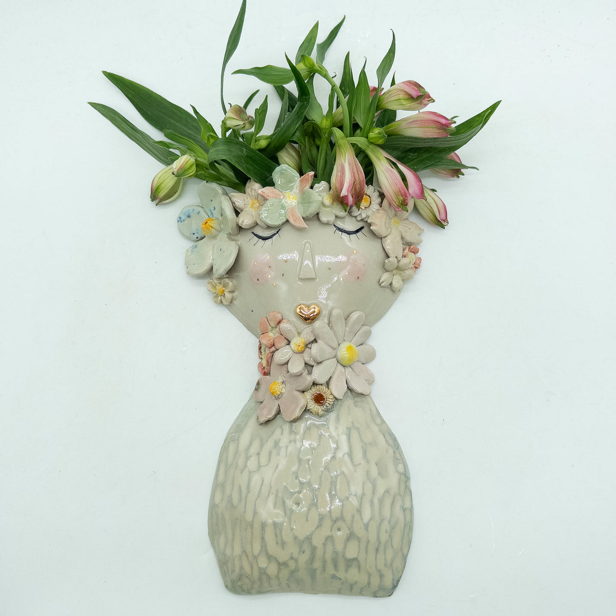 Gaia - Blomsterdame vægvase