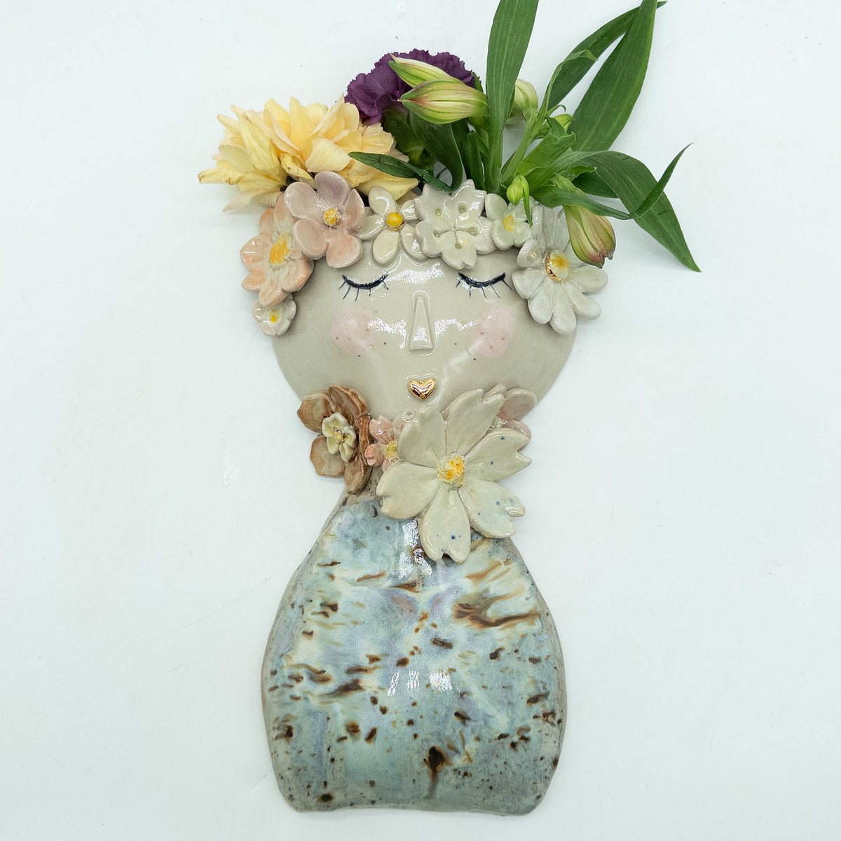 Gaia - Blomsterdame vægvase