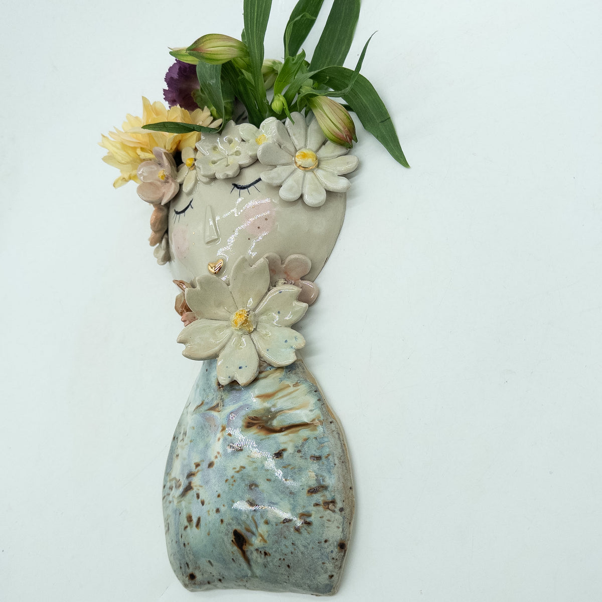 Gaia - Blomsterdame vægvase