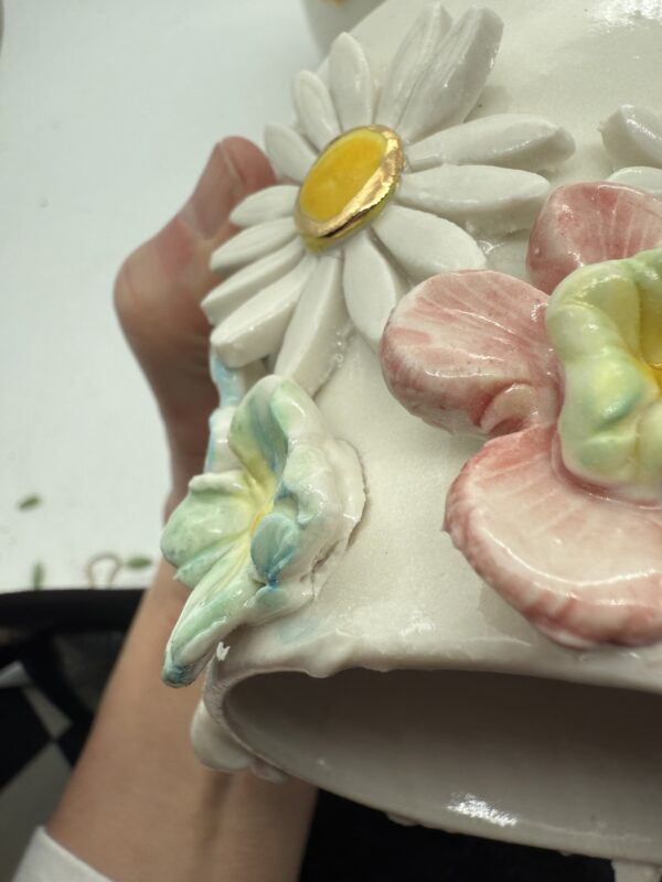 Vase med blomster 2. Sort - Image 2
